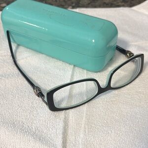 Tiffany & Co. Black Glasses with Turquoise Case